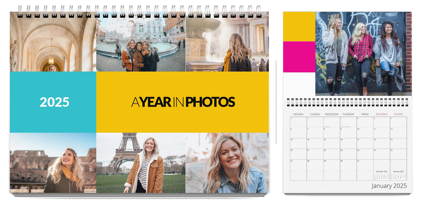 Photo Wall Calendar - A Year in Photos design