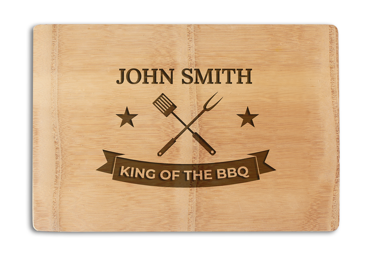 Engraved BBQ Chopping Boards - King of the BBQ design