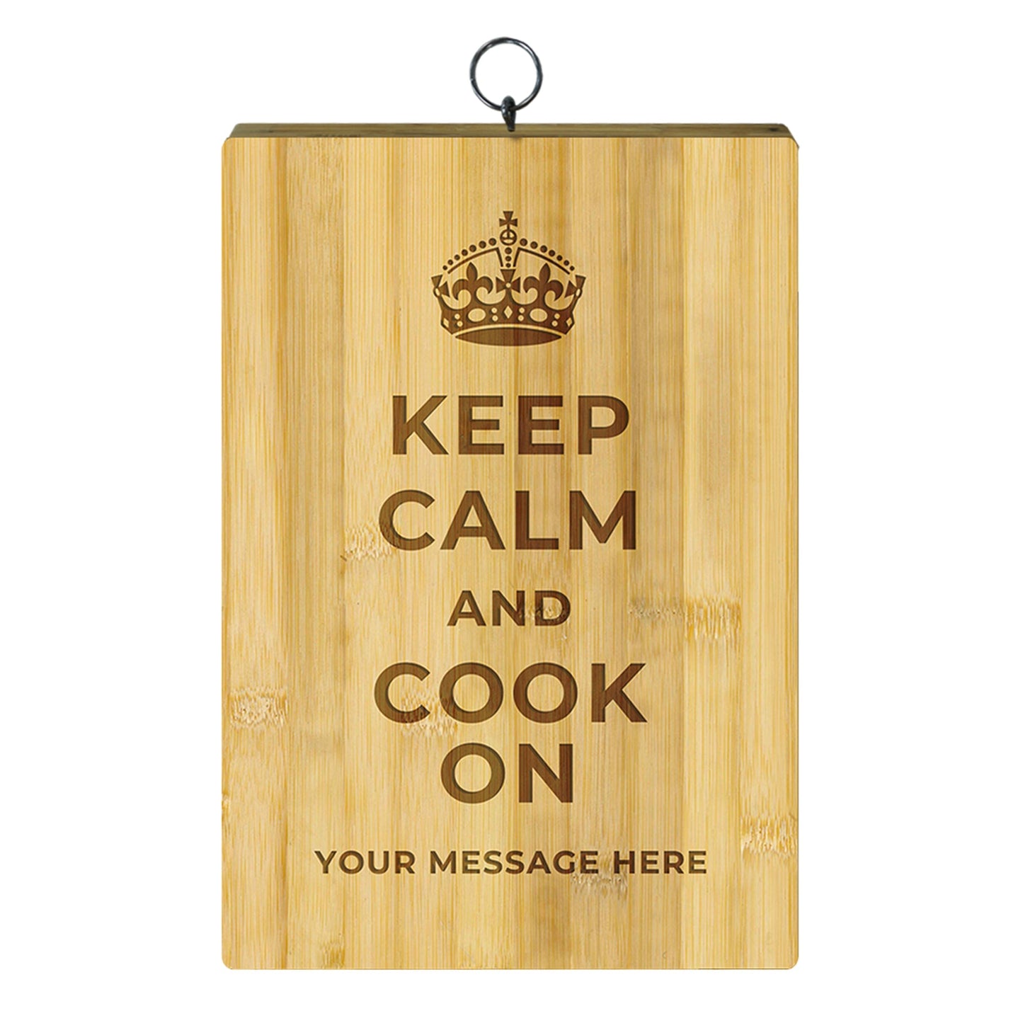 Chopping Board - Engraved - Keep Calm - Made in New Zealand