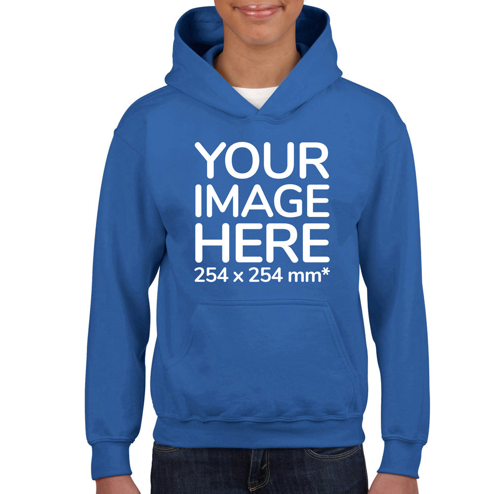 Children Hoodies - Hoodie customised on front  side with your image - navy blue colour