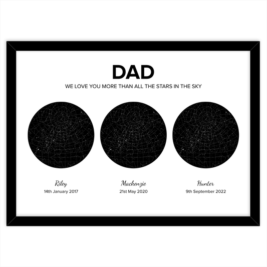 Custom Star Map - Triple