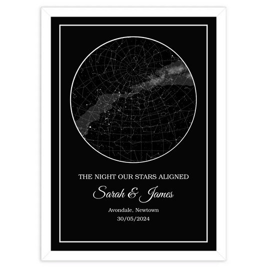 Star Map - Classic - Black