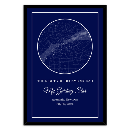 Custom Star Map - Classic - Blue