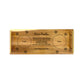A small serving tray with 'Dear Santa' text and Christmas-themed engravings, made from Acacia wood.
