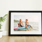 Framed Poster with black frame and family photo