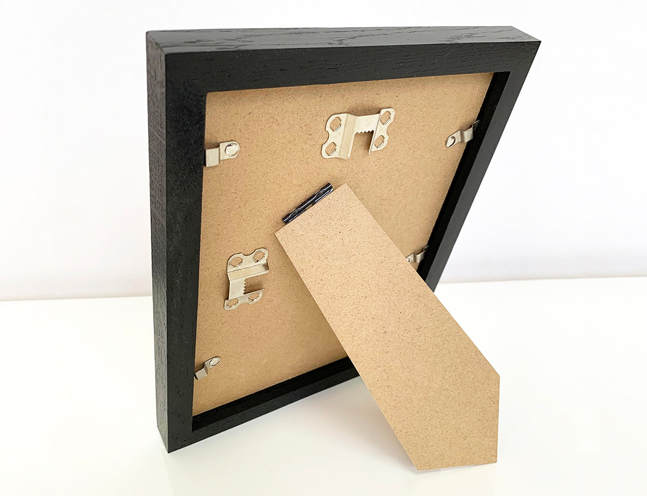 Framed Prints backside showing standing mechanism
