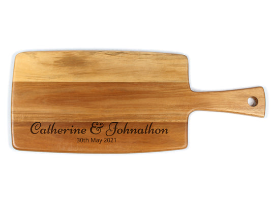 Personalised Cheese Board - Engraved - Made in New Zealand - Couple