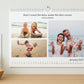 Personalised A3 landscape gallery photo wall calendar, spiral-bound, hanging on a wall. Great as a Motivational Calendar.