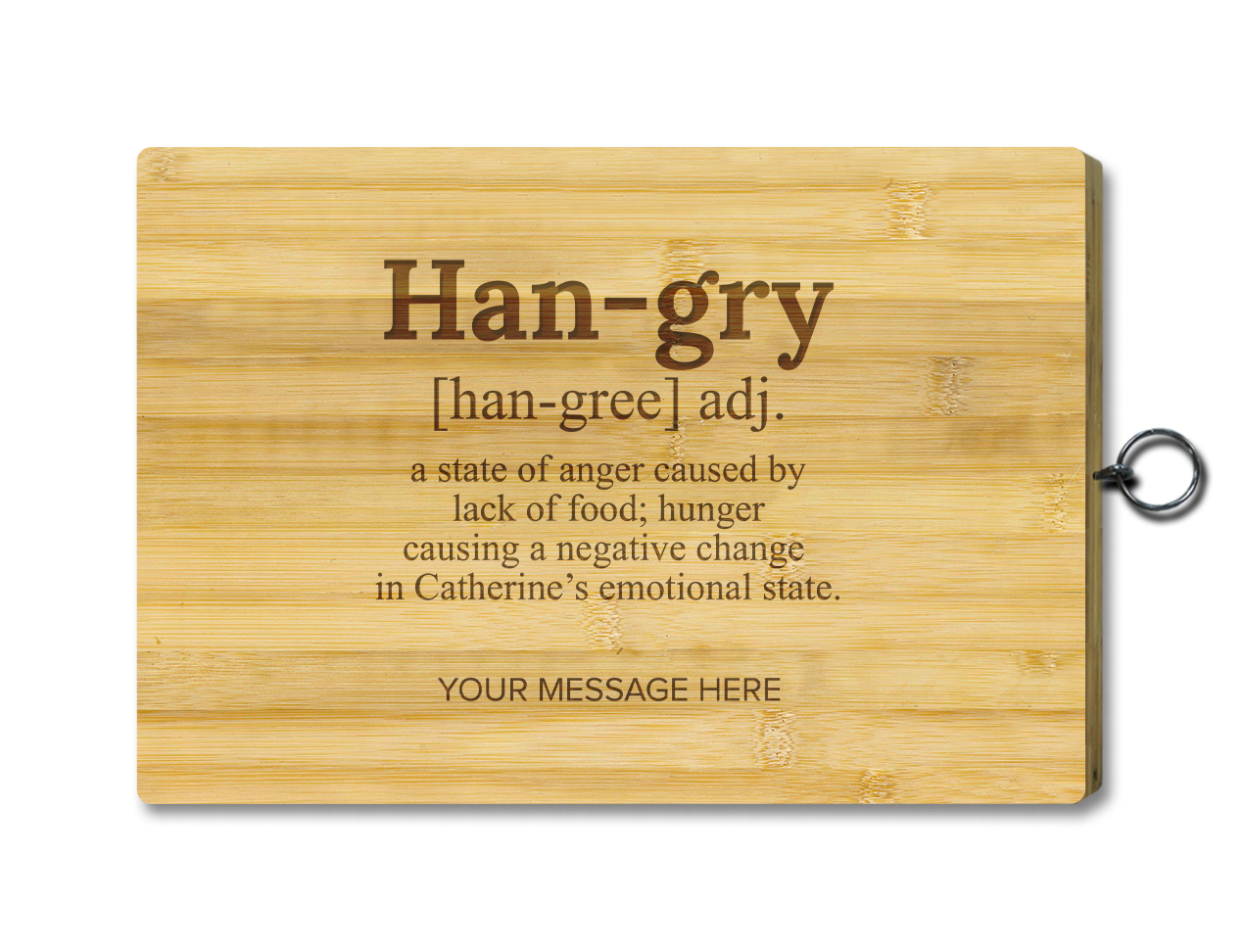 Chopping Board - Standard - Hangry With Name