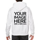 Adult Hoodies - Hoodie customisable on back side - white colour