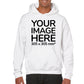 Adult Hoodies - Hoodie personalised on front side with your image - white colour