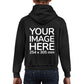 Children Hoodies - Hoodie customised on back side with your image - black colour