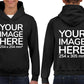 Children Hoodies - Hoodie personalised on front side with your image - black colour