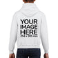 Children Hoodies - Hoodie customised on back side with your image - white colour