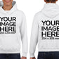 Children Hoodies - Hoodie personalised on front side with your image - white colour