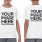 Children Custom Teez - T-Shirt customisable on front side and back side with your image - white colour