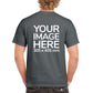 Men's Custom T-Shirts - Shirts are customisable on back side with your own design or image - olive colour teez