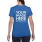 Women Custom T-Shirts - Shirts are customisable on back side with your own design or image - light blue colour teez 