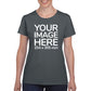 Women Custom T-Shirts - Shirts are customisable on front side with your own design or image - olive colour teez