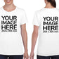 Women Custom Shirts - T-Shirt customisable on front side and back side with your own design or image - white shirt