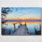 scenery photo printed on glass prints hanging on the wall