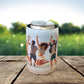 personalised stubby cooler, holding a beer can - customised with a wrapped around picture