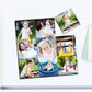 fun photo magnet in 15xc15cm size -cut into 9 individual pieces on fridge