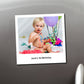 vintage fridge magnet in retro style customised with photo and text